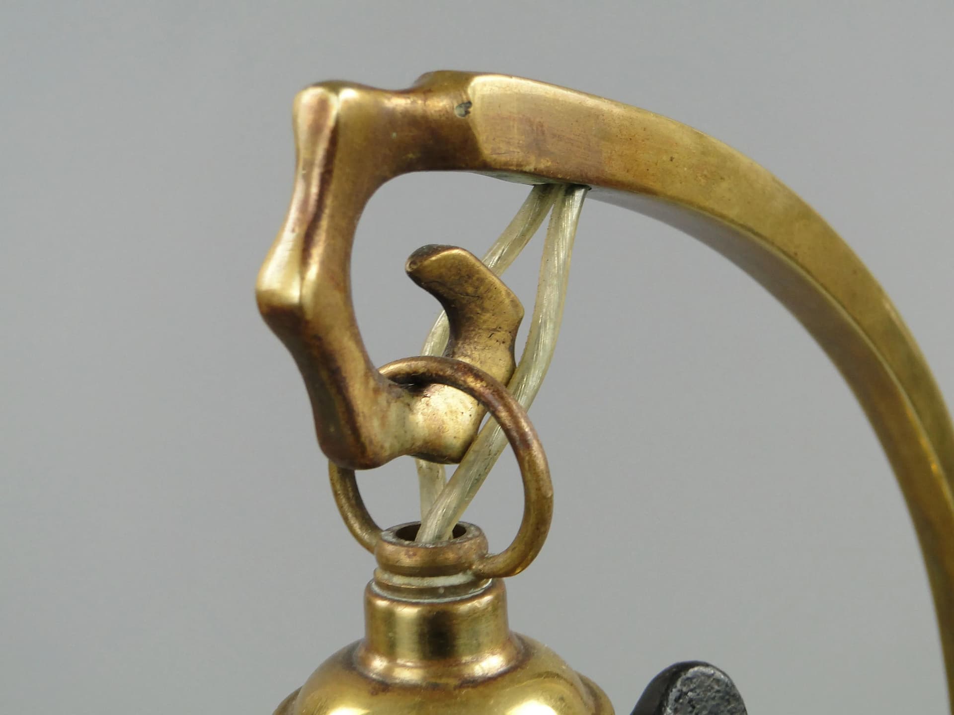 Desk Lamp Art Nouveau, golden, brass, Sweden, early 20th c. - 36121