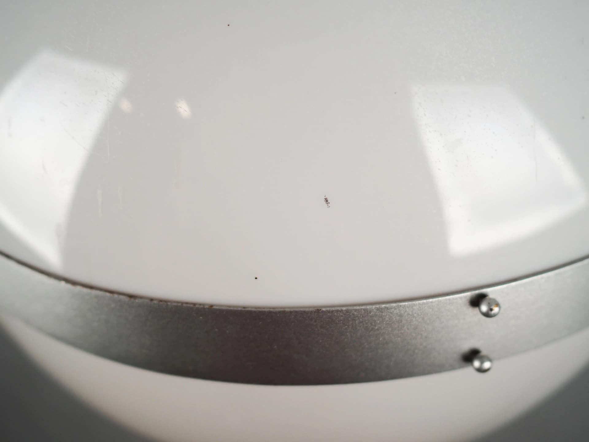 Lampa wisząca Space Age, plastik biały, Włochy, lata 70. - 36227