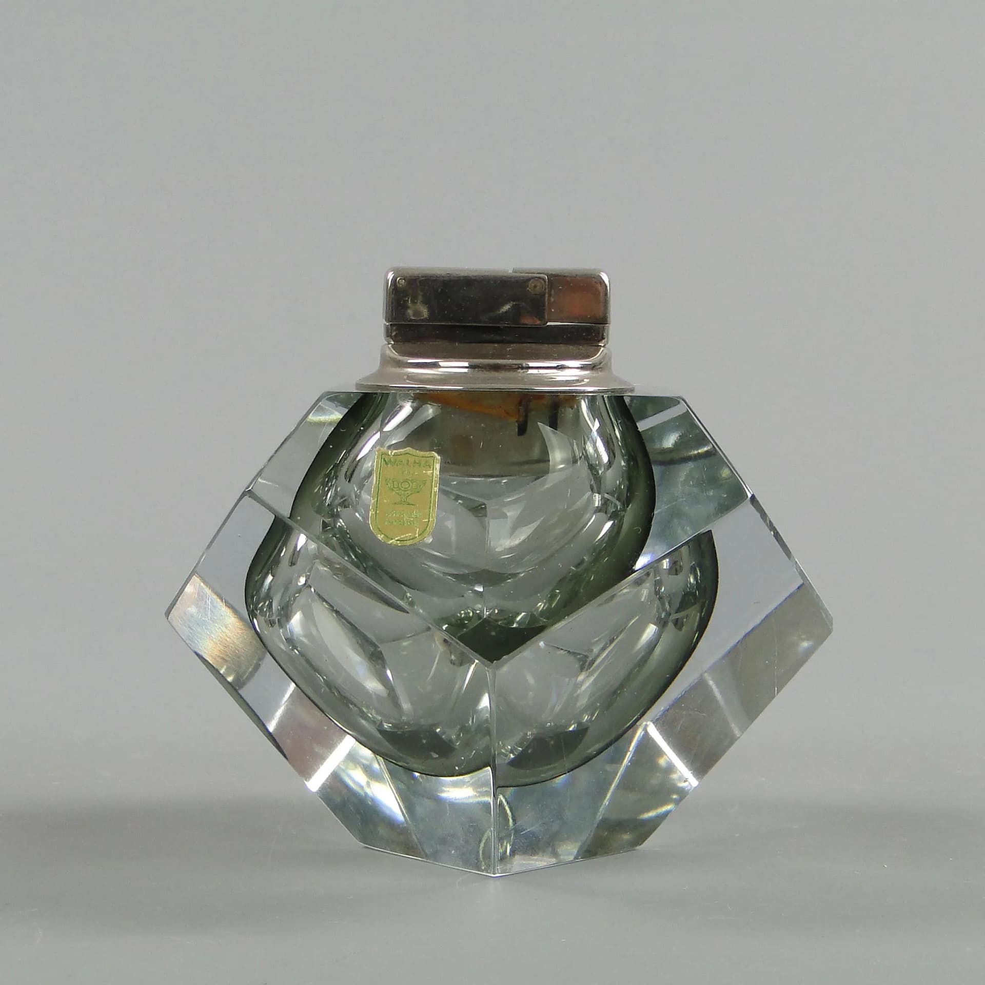 Zapalniczka stołowa, kryształ transparentny, Niemcy, lata 50. - 36103