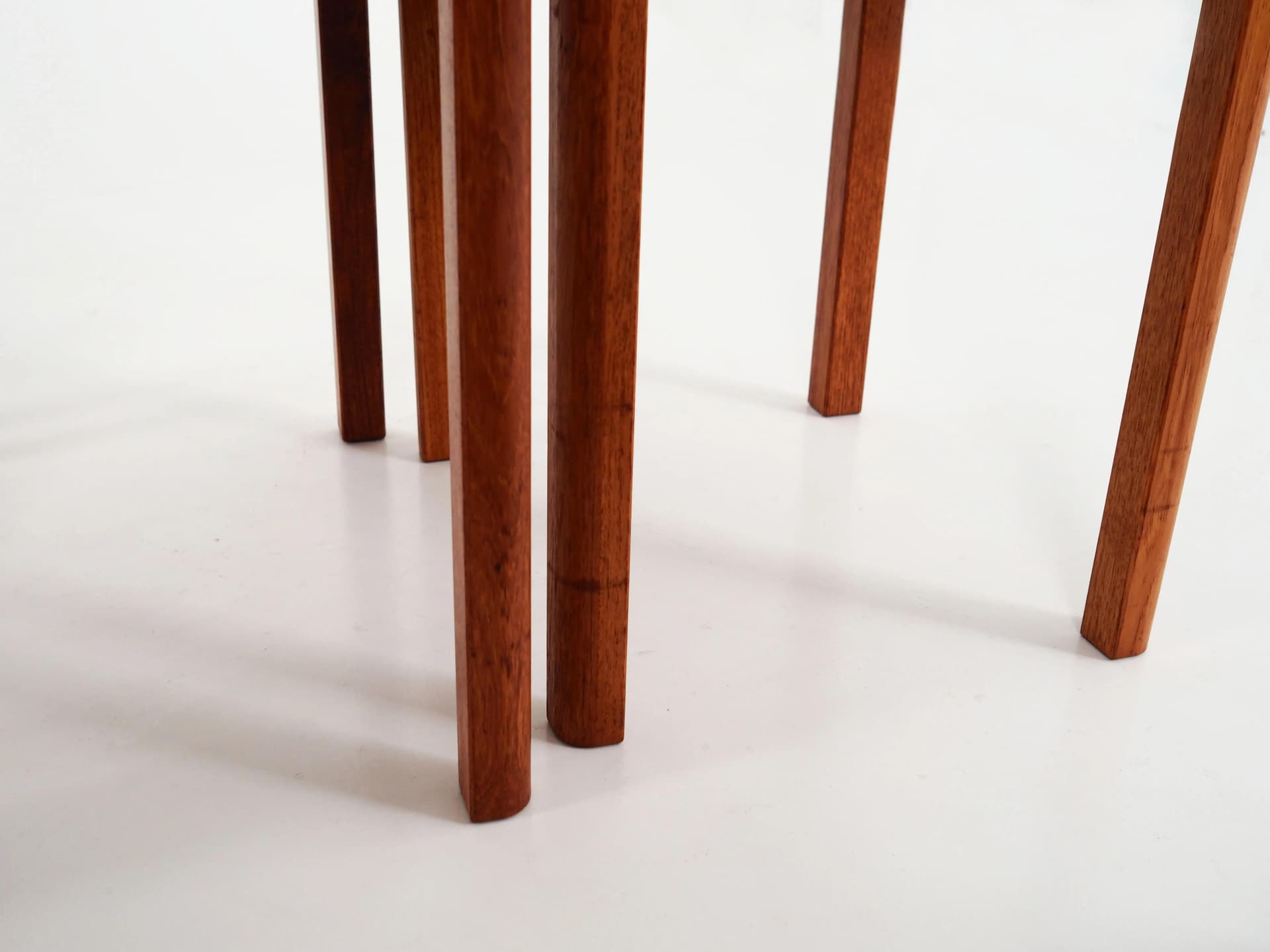 Set of three side tables, teak brown, Denmark, 1970s - 36198