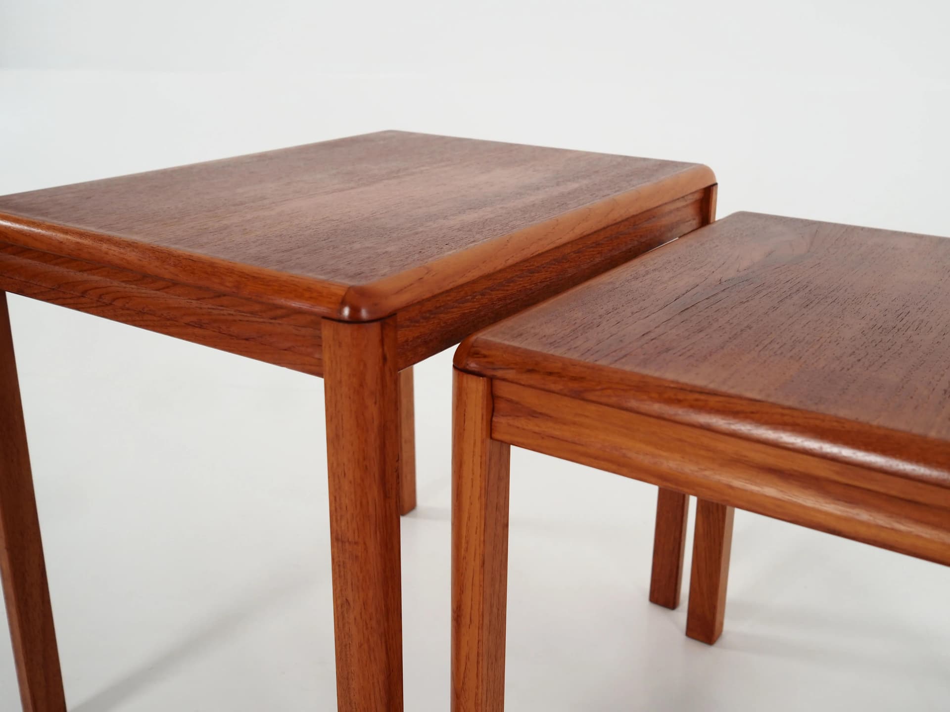 Set of three side tables, teak brown, Denmark, 1970s - 36200
