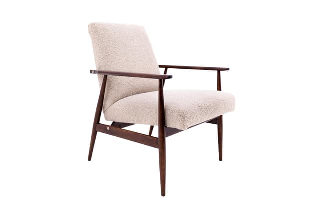 Beżowy fotel model 300-190, proj. H. Lis, Polska, lata 60. - WYMIARY