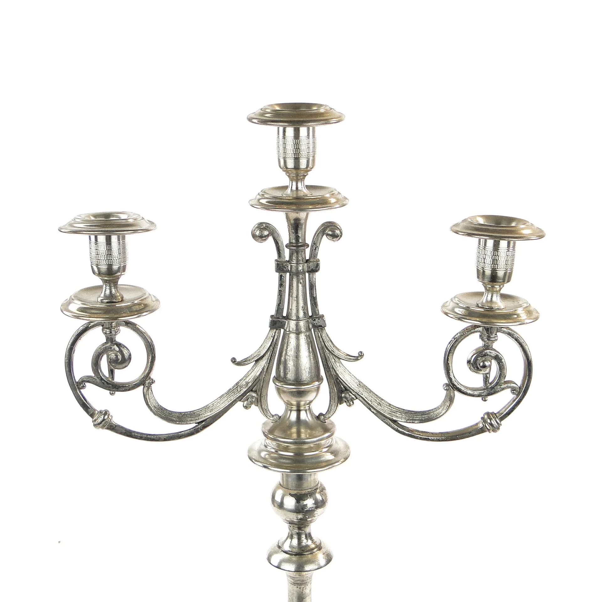 Neoclassical Candelabrum, Silver Metal, WMF, Germany, 19th c. - 36482