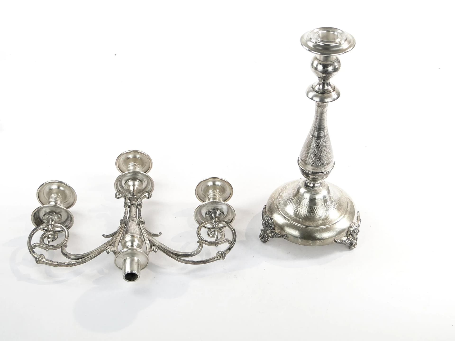 Neoclassical Candelabrum, Silver Metal, WMF, Germany, 19th c. - 36485