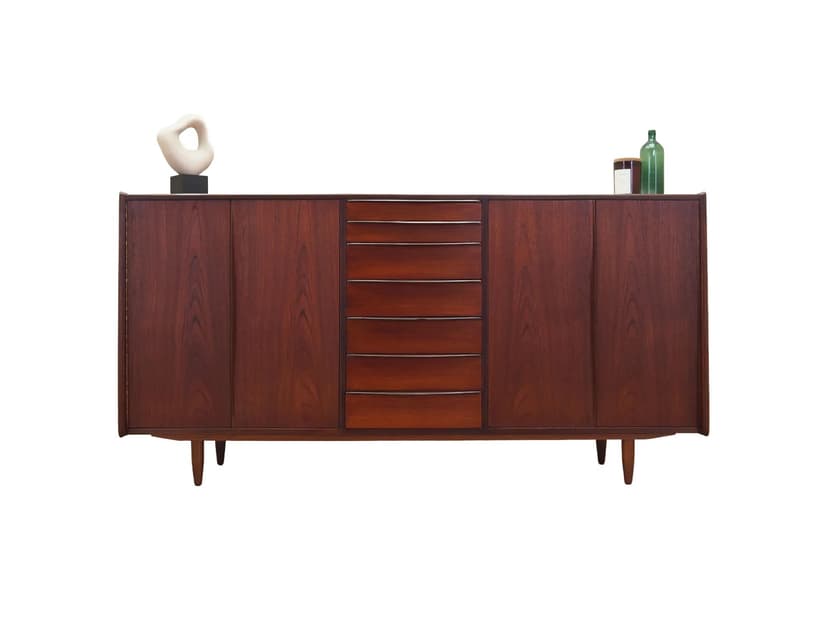 Sideboard, teak pomarańczowy, Dania, lata 70.