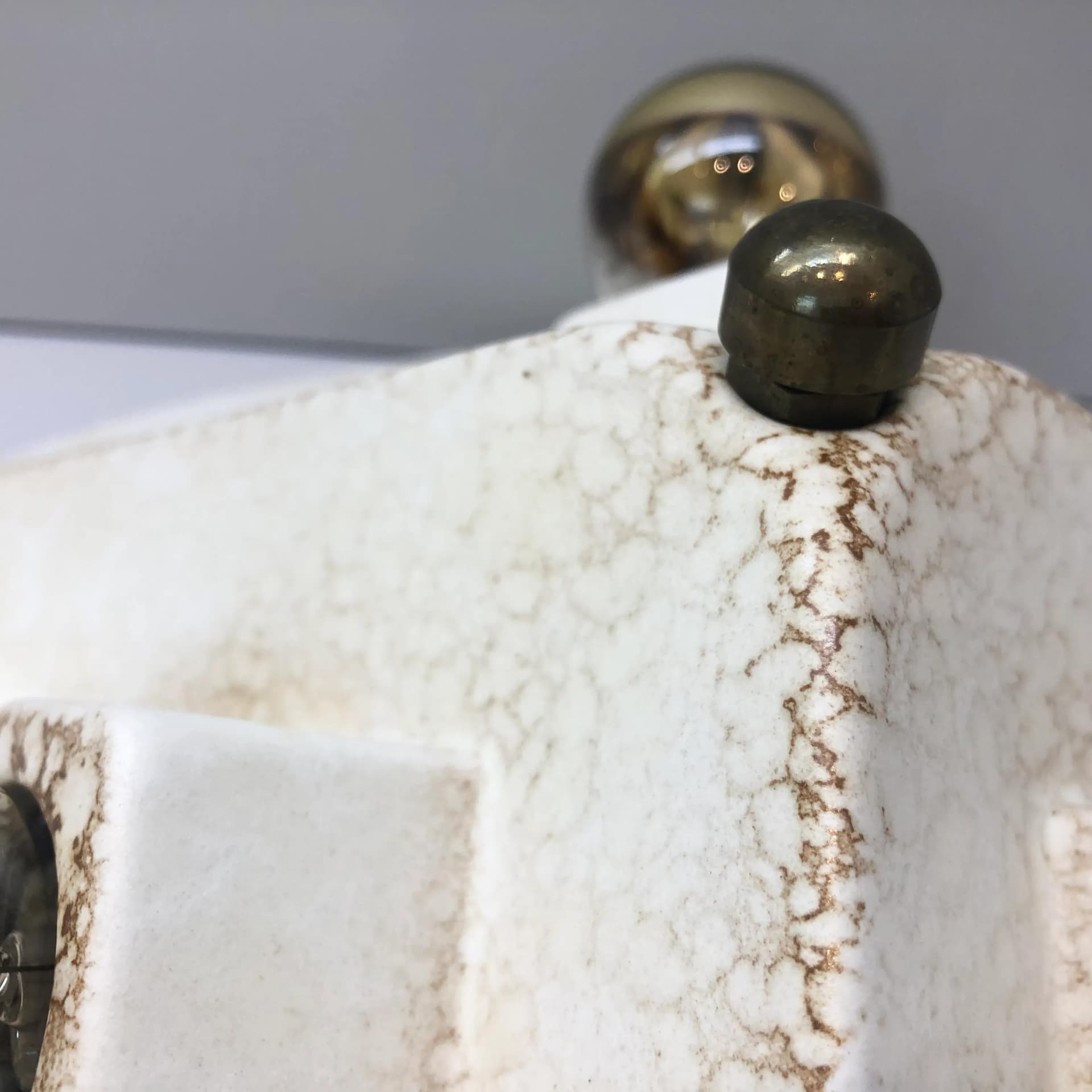 Kinkiet PAN, ceramika ivory white, Niemcy, lata 70. - 36659