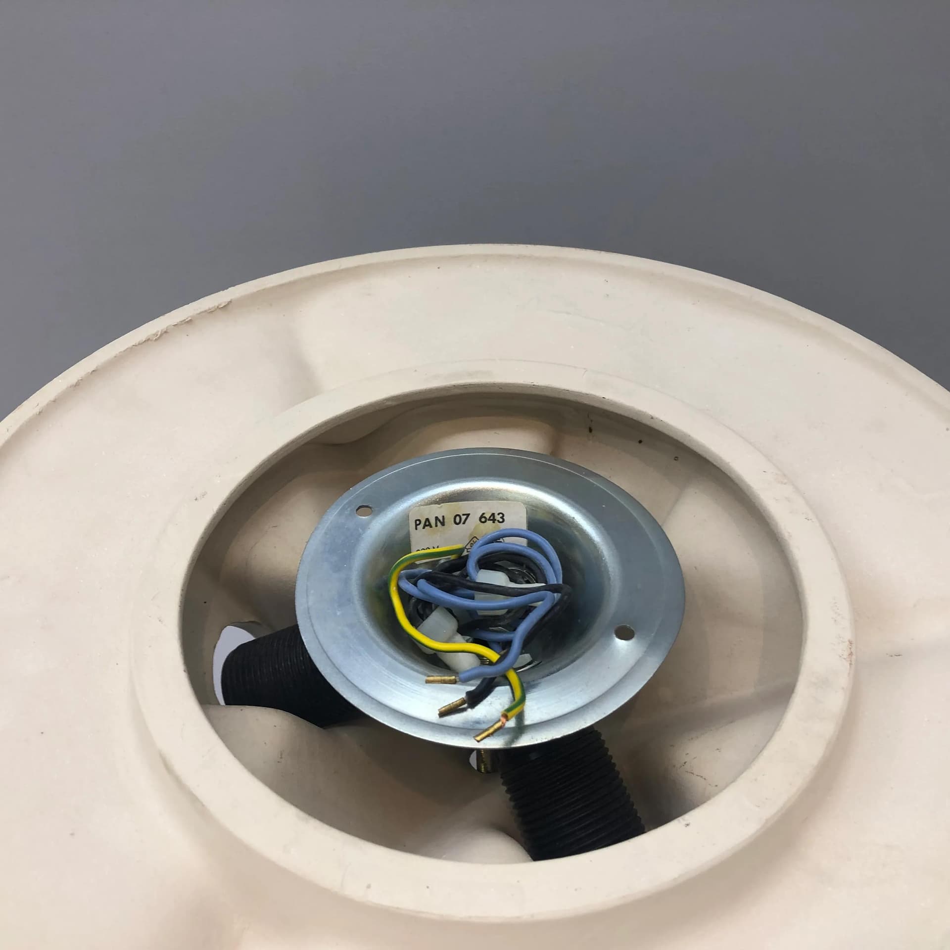 Kinkiet PAN, ceramika ivory white, Niemcy, lata 70. - 36663