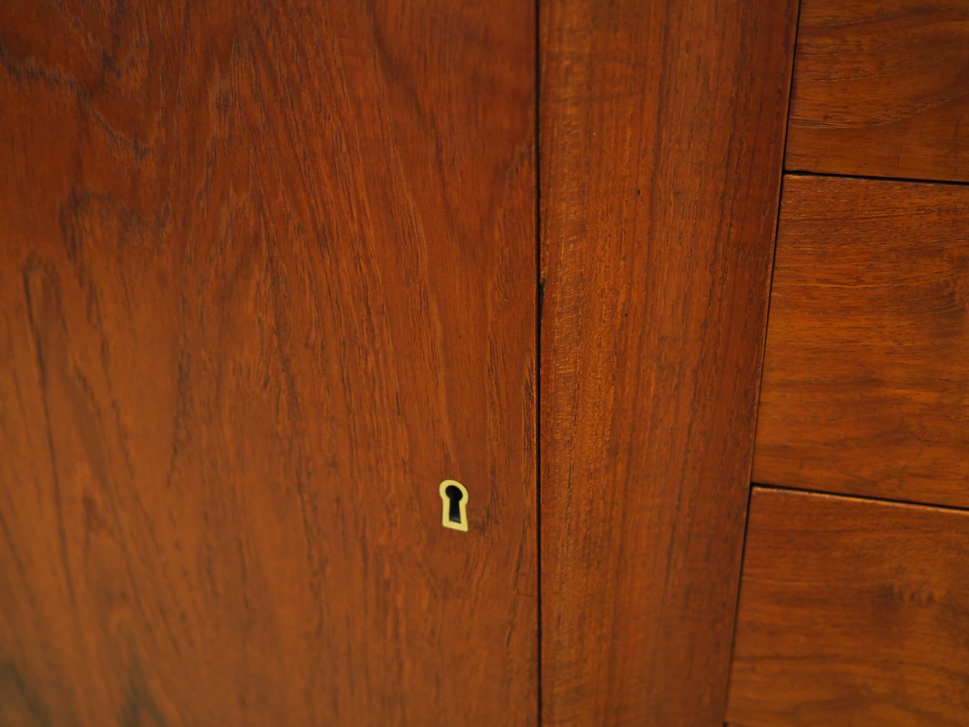 Sideboard, teak orange, Dania, lata 60. - 57735