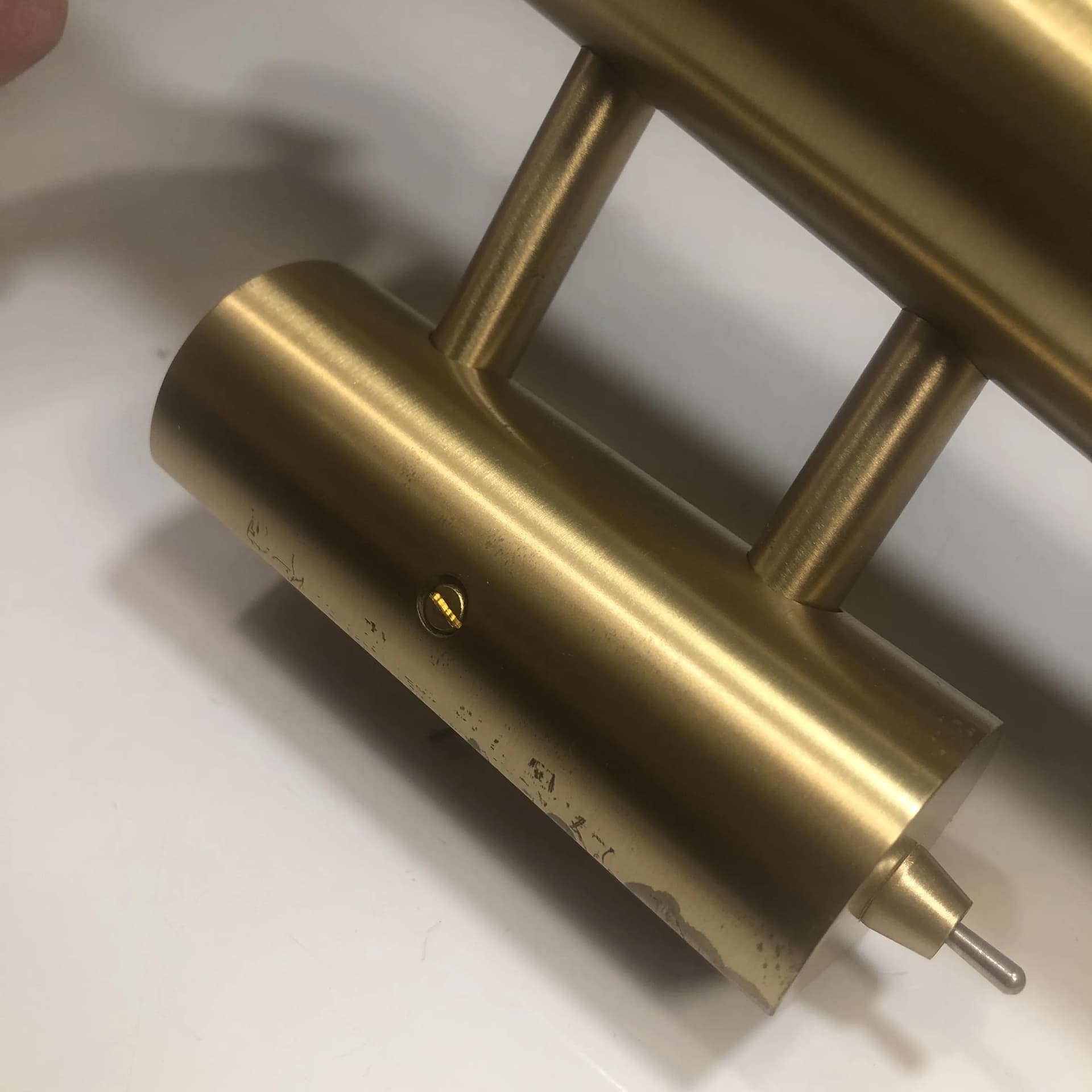 Para kinkietów, złoty, mosiądz, Niemcy, lata 80. - 36651