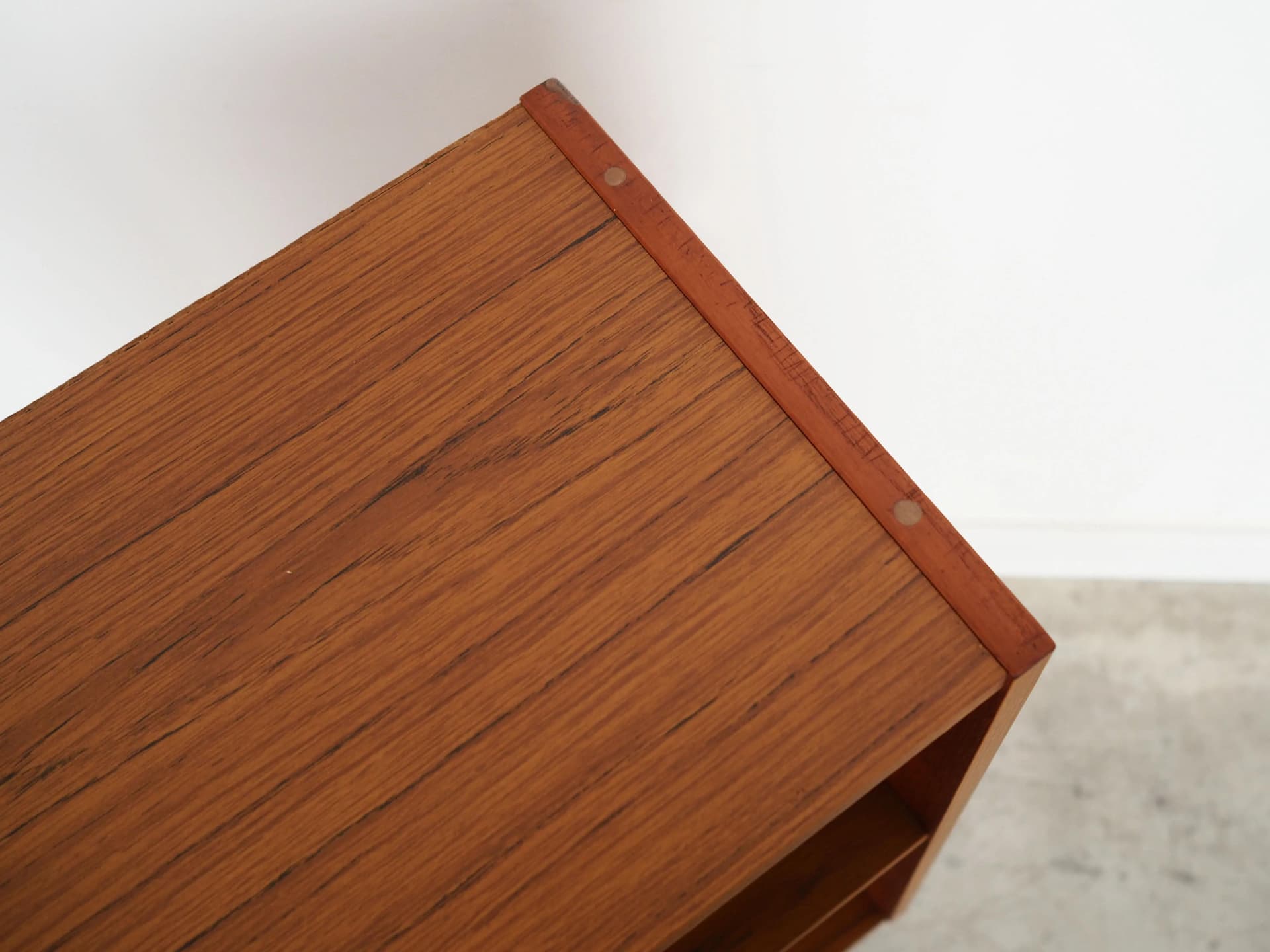 Bookcase, orange teak, Denmark, 1970s - 36781