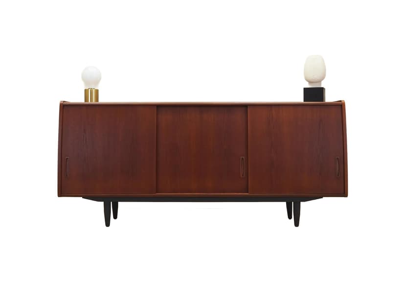 Sideboard, teak pomarańczowy, Dania, lata 70.