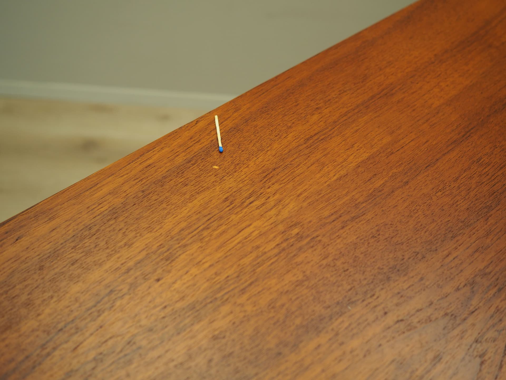 Highboard, teak brązowy, proj. B. Seindal, Dania, lata 60. - 57635