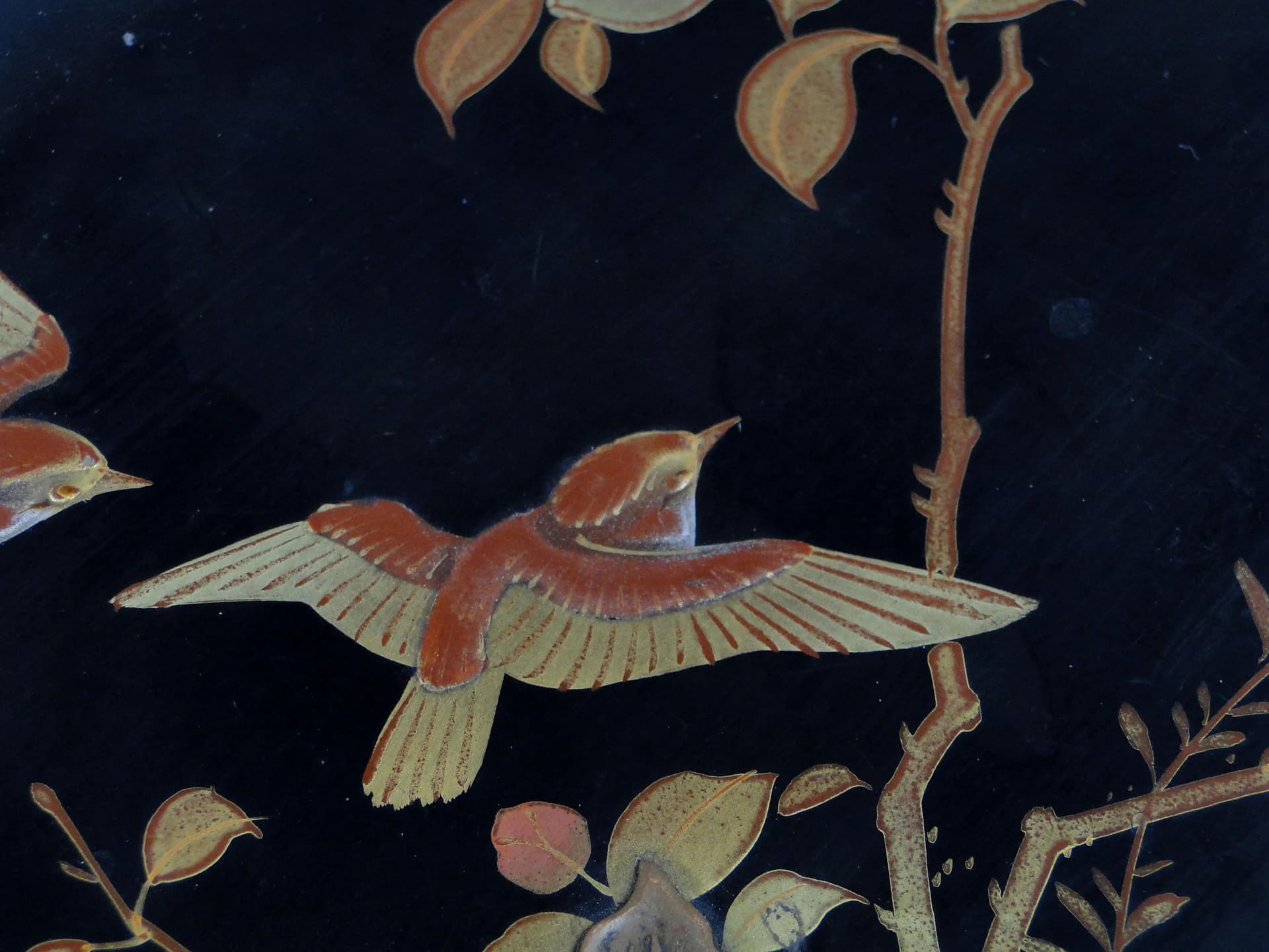 Lacquer box, black wood, Japan, early 20th c. - 36889