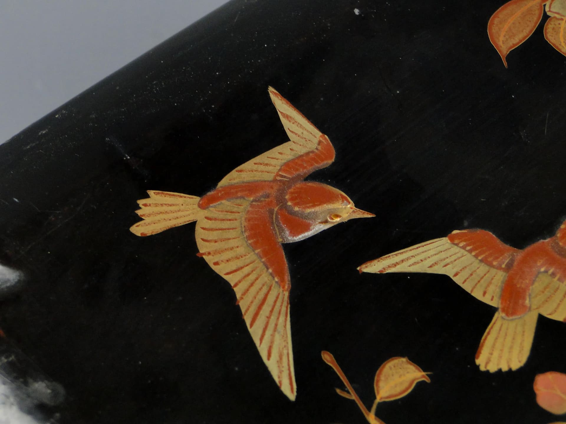 Lacquer box, black wood, Japan, early 20th c. - 36890