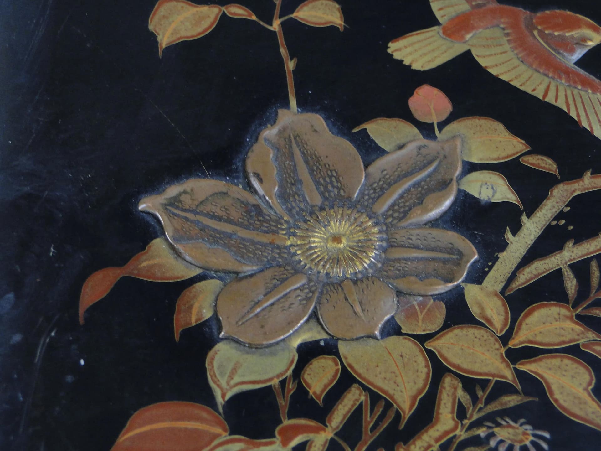 Lacquer box, black wood, Japan, early 20th c. - 36891