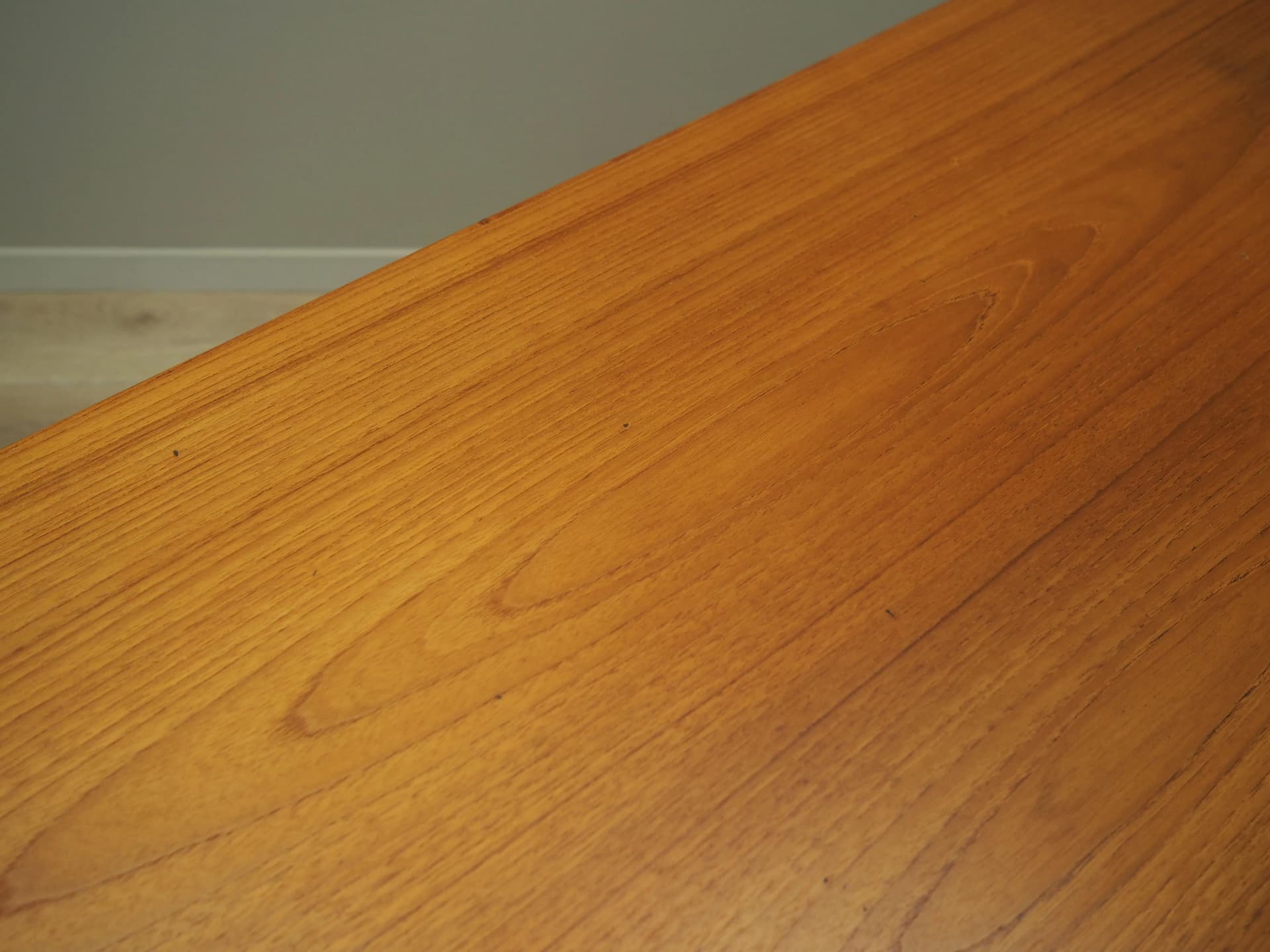 Desk, brown teak, by V. Mortensen, Denmark, 1960s. - 37009