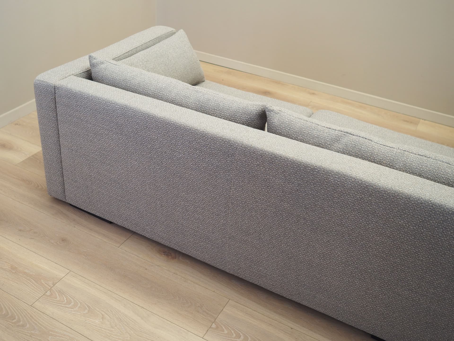 Corner Sofa, Scandinavian, grey fabric, wood, Denmark, 21st c. - 57605