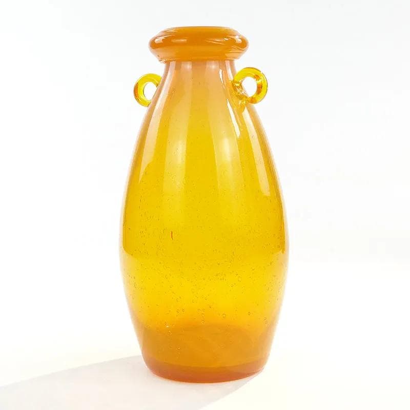 Butla, żółty, szkło, proj. Z. Horbowy, Polska, lata 70. - 36839