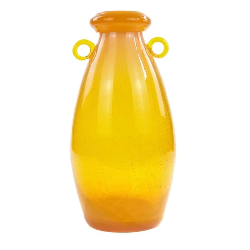 Butla, żółty, szkło, proj. Z. Horbowy, Polska, lata 70.