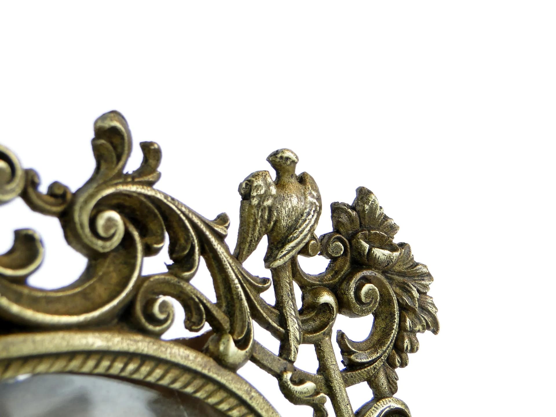 Ramka na zdjęcie Rococo, brąz złocony, Austria, XIX wiek - 36916