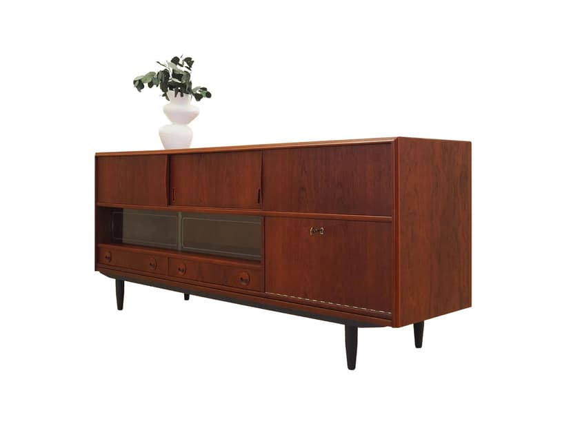 Sideboard, teak pomarańczowy, Dania, lata 70.