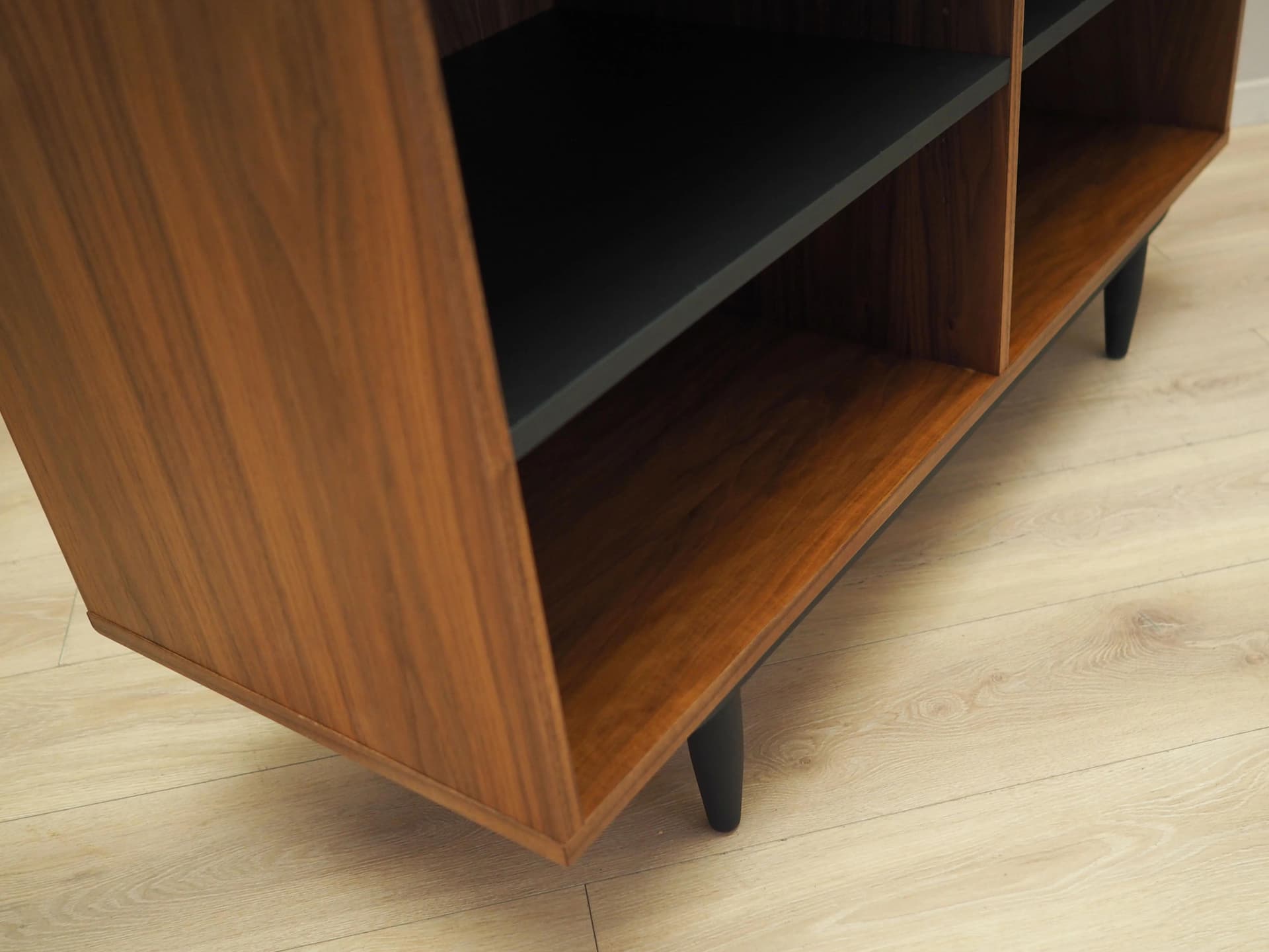 Bookcase, walnut brown, Poland, 1960s - 37137