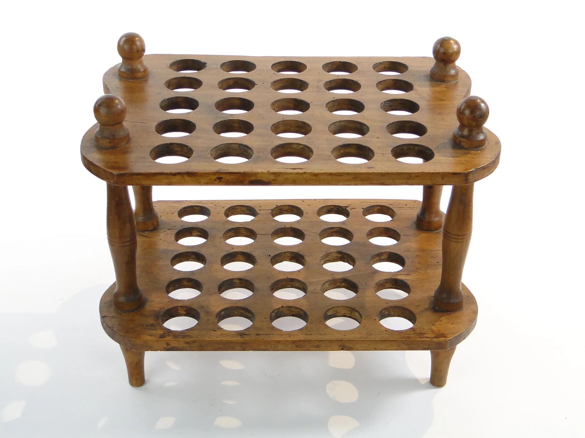 Egg stand Biedermeier, brown walnut, France, 19th c. - 37275