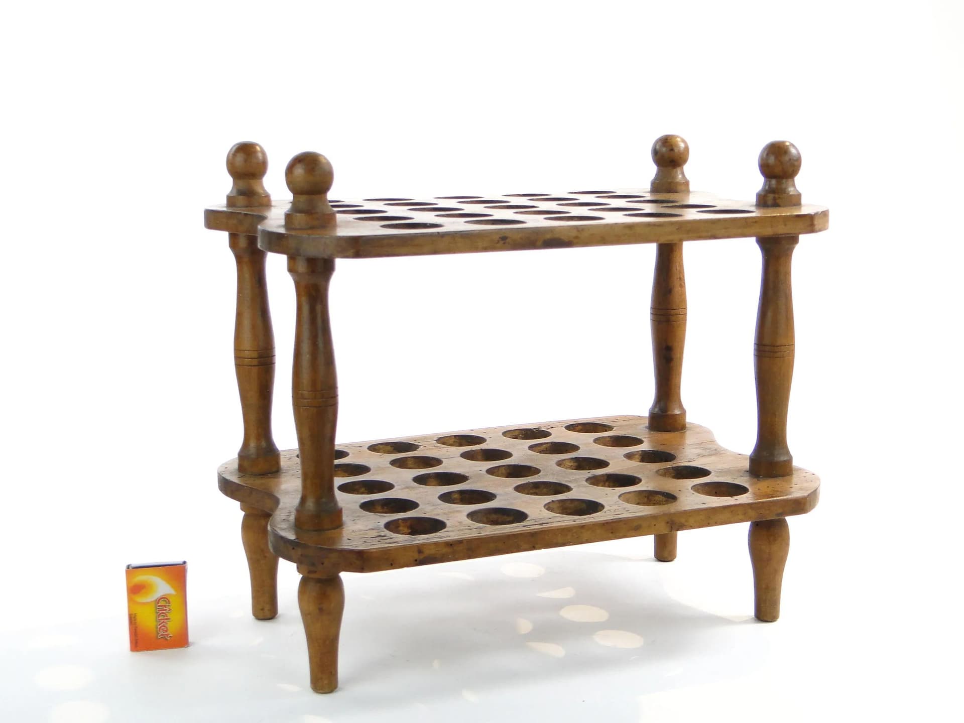 Egg stand Biedermeier, brown walnut, France, 19th c. - 37278