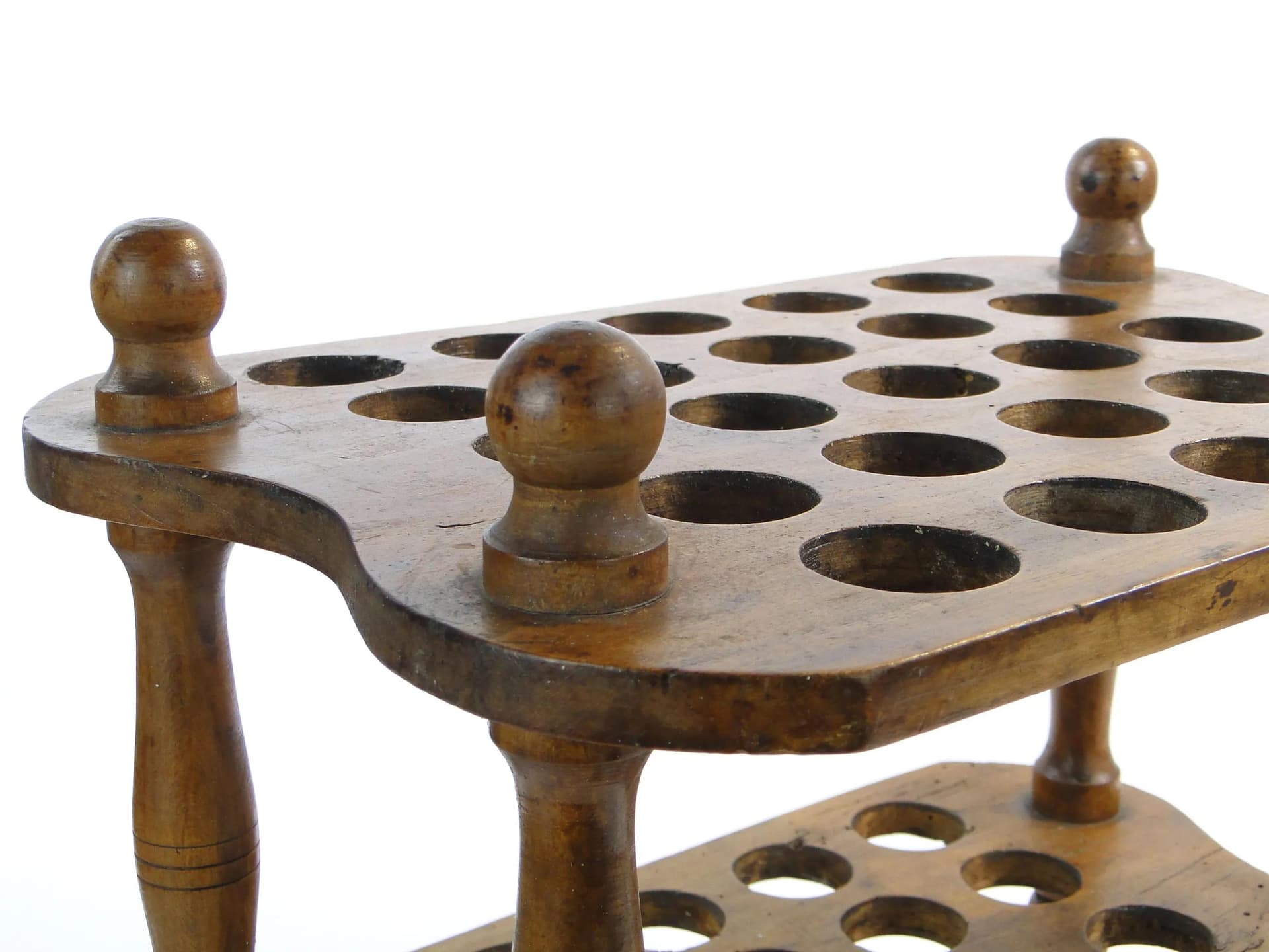 Egg stand Biedermeier, brown walnut, France, 19th c. - 37276