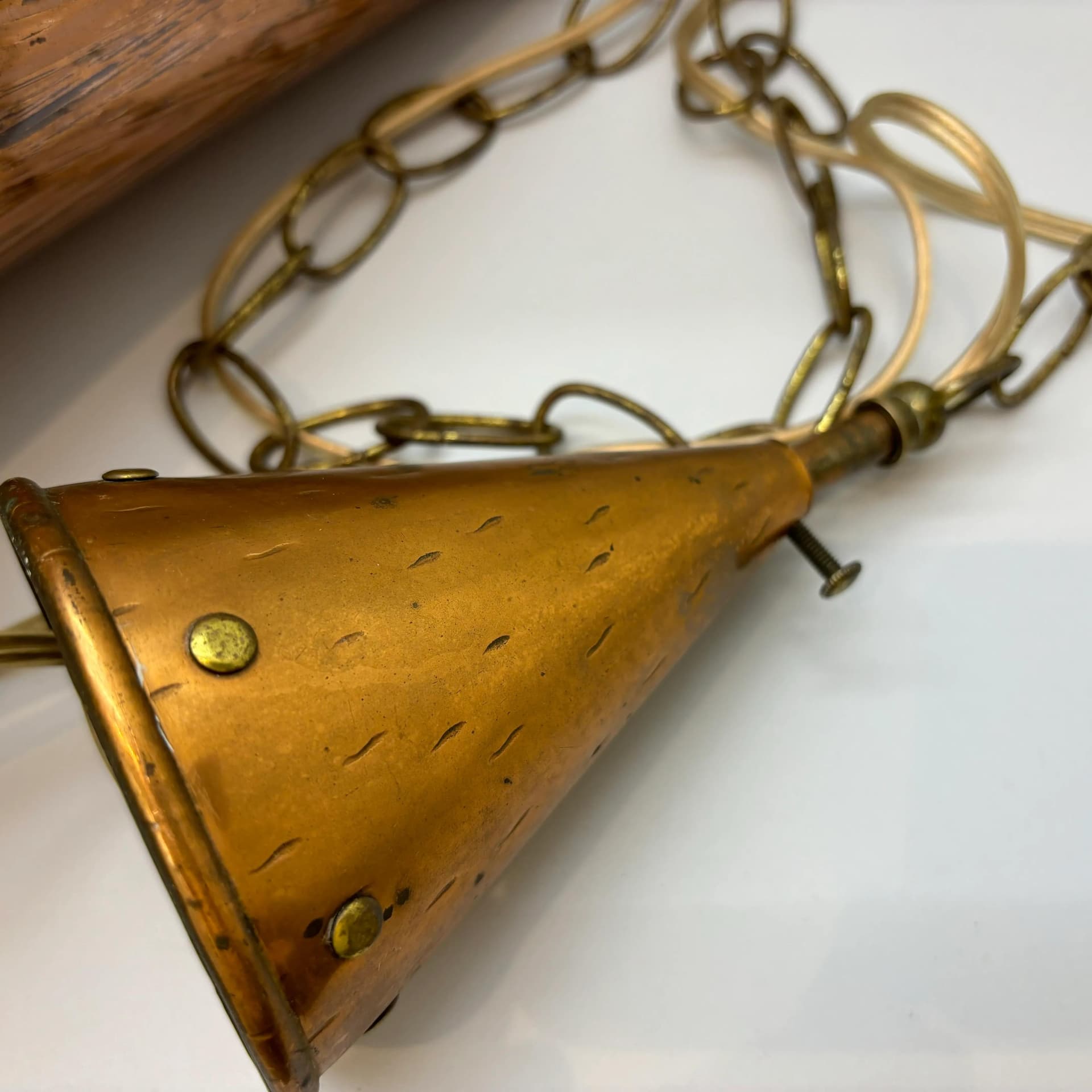 Lampa wisząca, miedź, E. S. HORN AALESTRUP, Dania, lata 60. - 37205