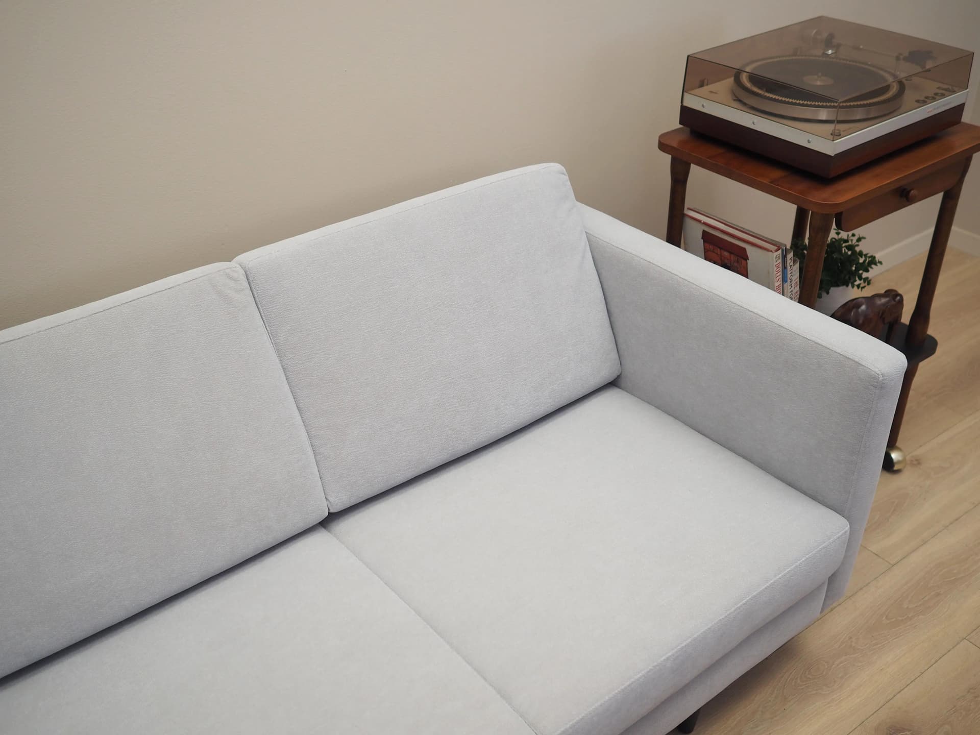 Narożnik, duński design, szary, tkanina, Dania, lata 90. - 37327