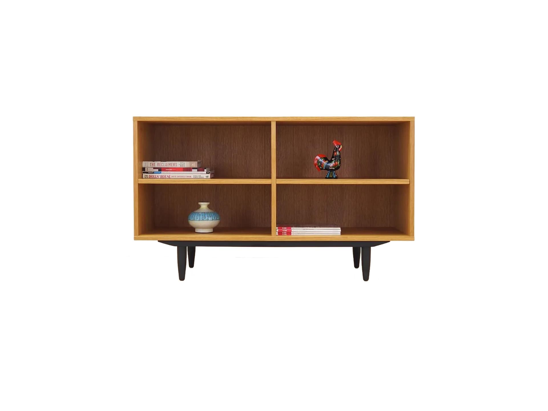Bookcase Scandinavian, yellow oak, Denmark, 1960s.