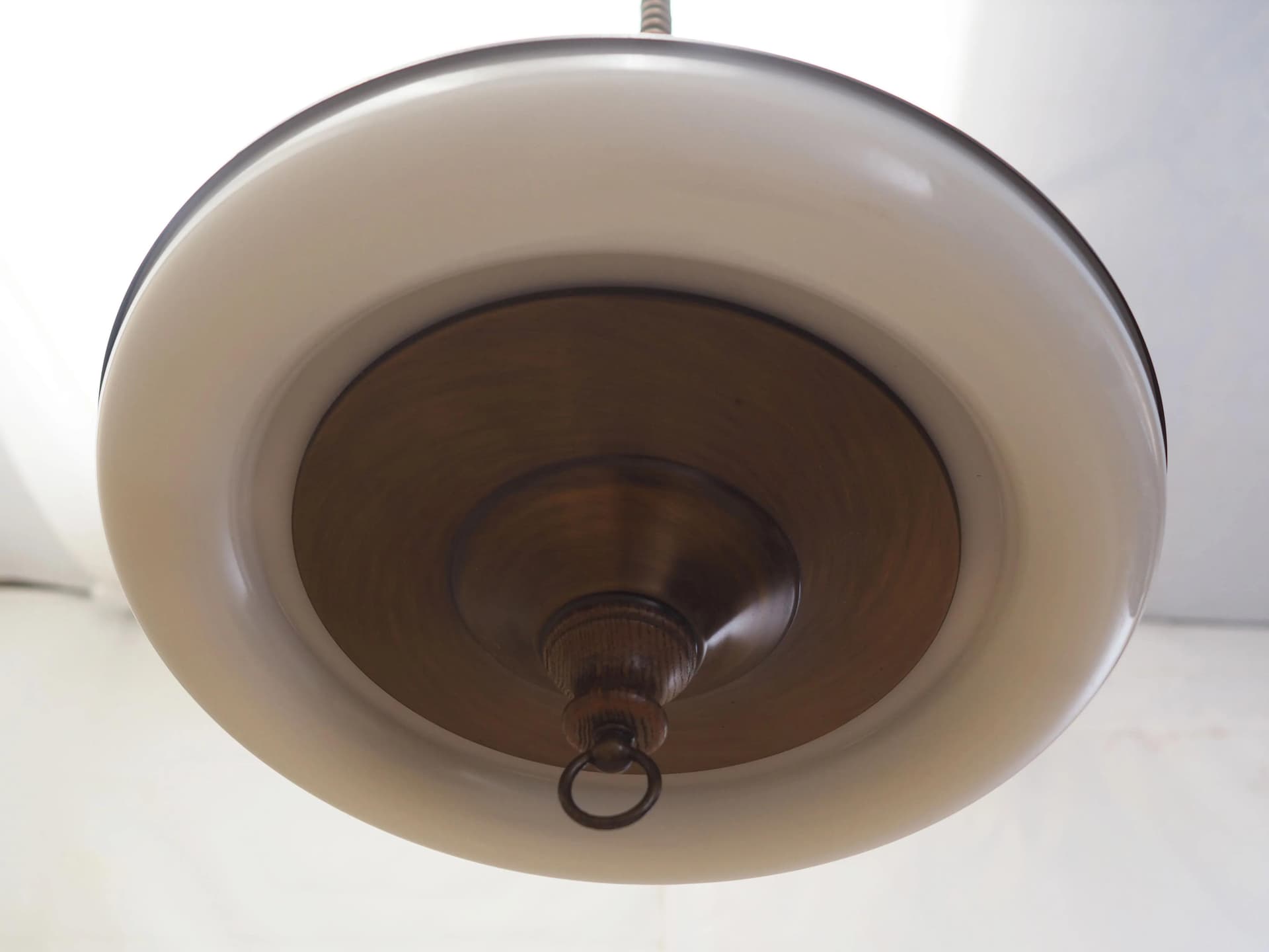 Lampa wisząca, brązowy ciemny, metal, Dania, lata 80. - 37437