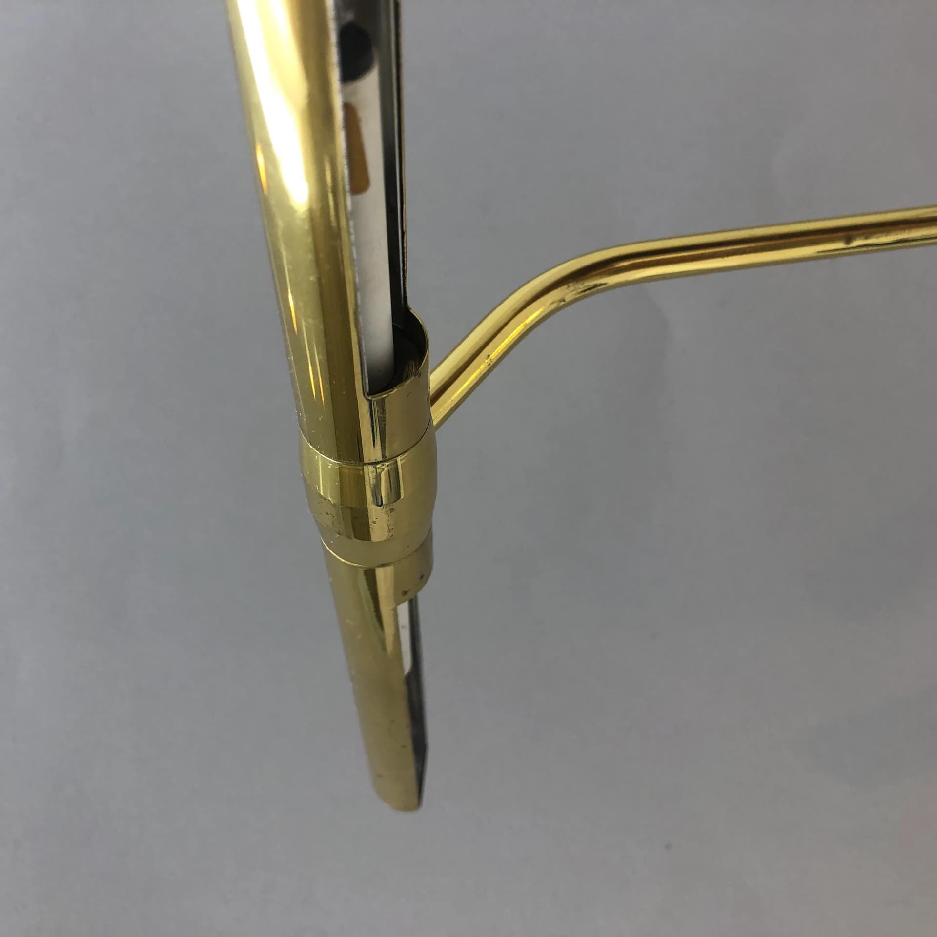 Desk lamp Jahn L4401, golden, brass steel, Germany, 1970s. - 37504