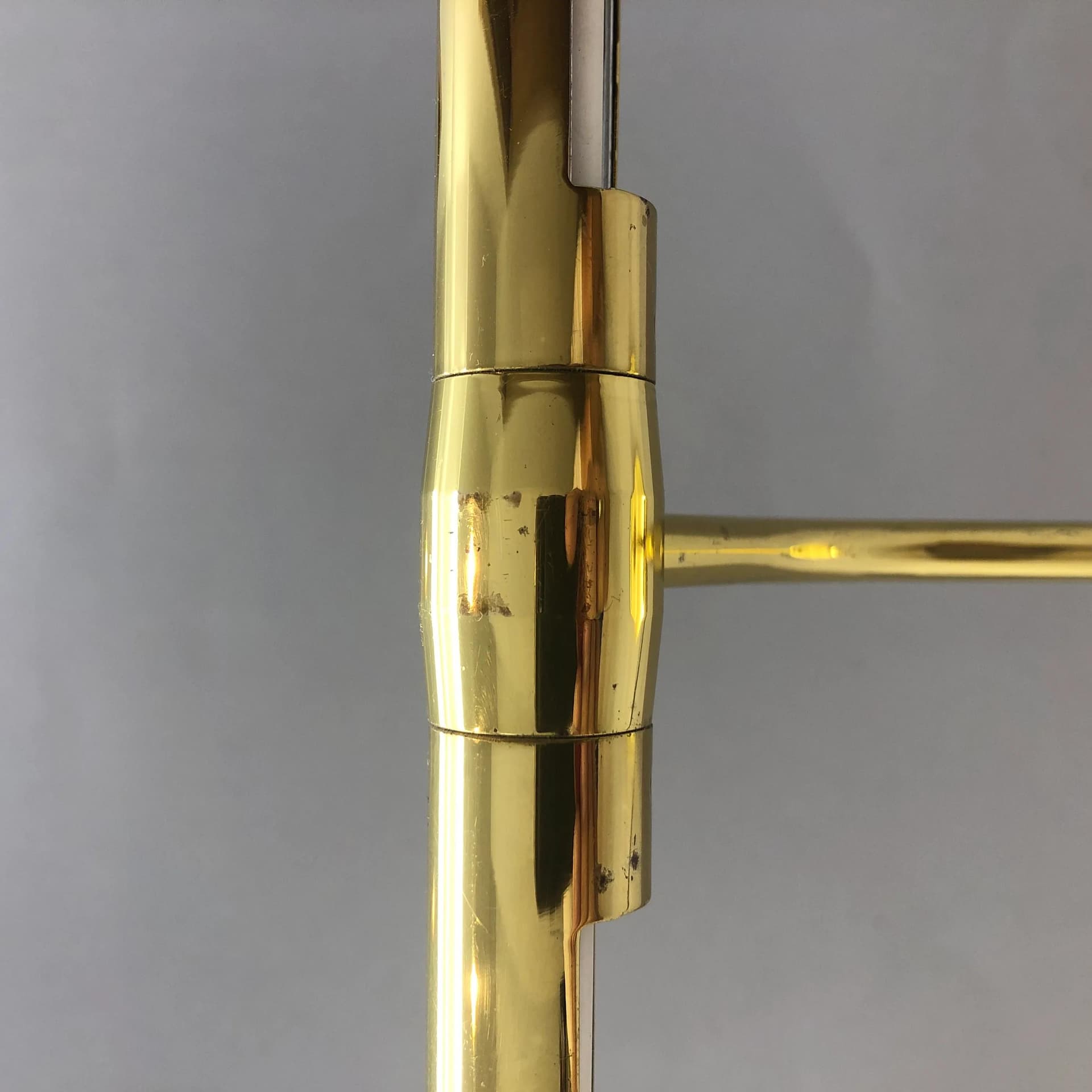 Desk lamp Jahn L4401, golden, brass steel, Germany, 1970s. - 37501