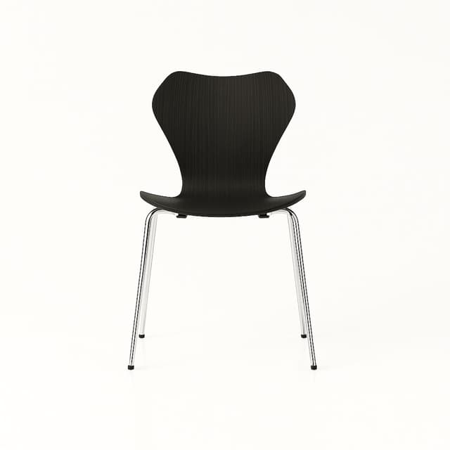 Krzesło KA237 Contract buk czarny i nogi chromowane, proj. A. Kuczma, VZÓR - WYMIARY