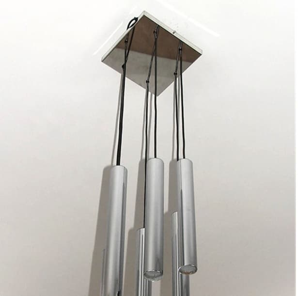 Lampa wisząca kaskada, srebrny, stal chromowana, Europa, lata 70. - 99463