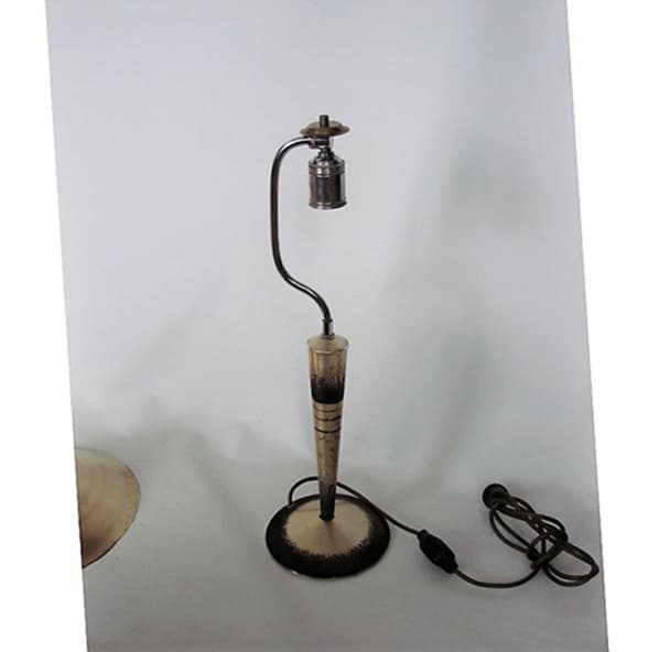 Lampa stołowa Ikora, złoty, metal, WMF, Niemcy, lata 20. - 99525