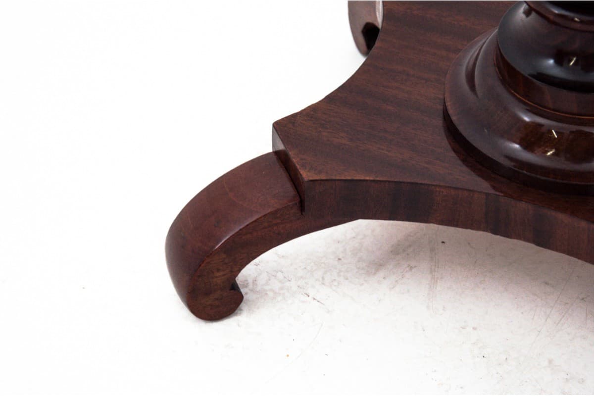 Stolik niciak Biedermeier, mahoń ciemny, Europa Północna, XIX wiek - 60890