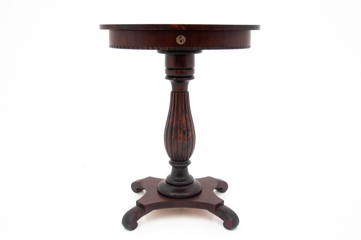 Sewing Table Biedermeier, copper mahogany, Norway, 19th c. - 60754