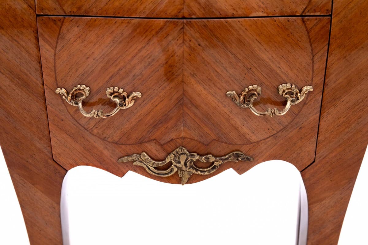 Para stolików nocnych, styl Ludwik XV, orzech brązowy, Francja, lata 20. - 60543