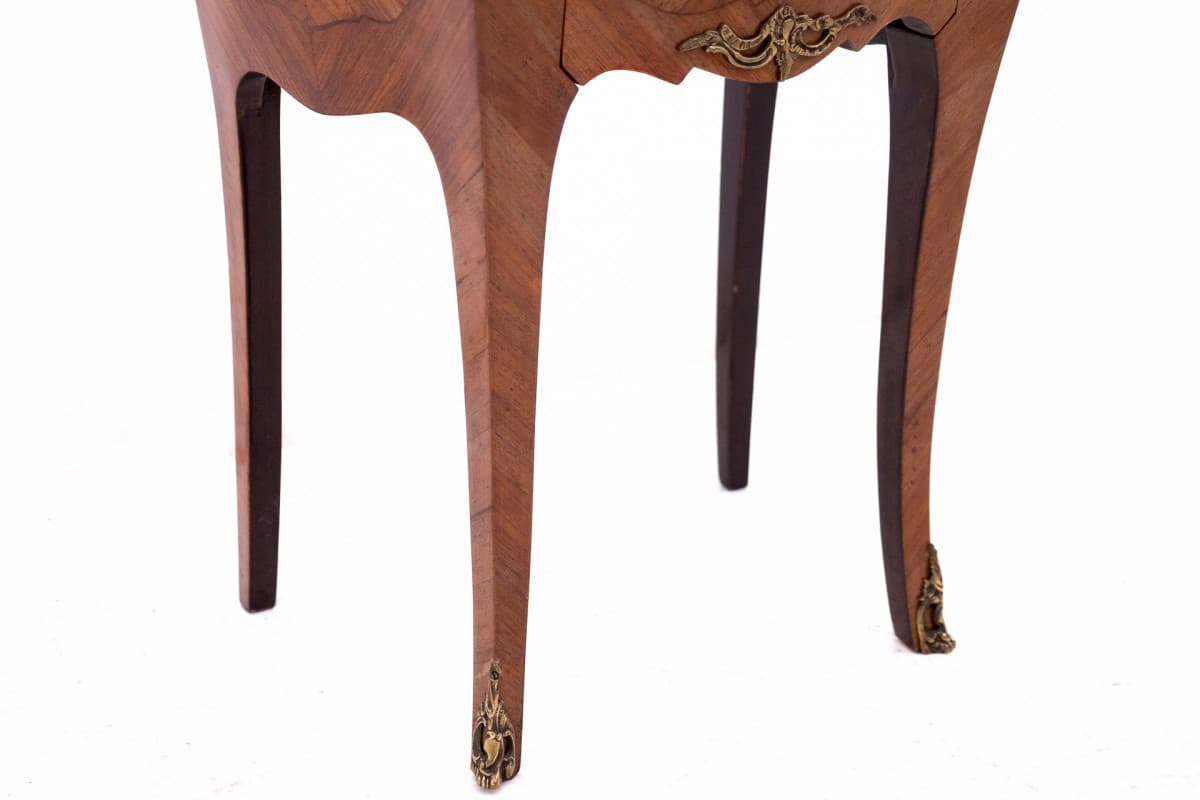Para stolików nocnych, styl Ludwik XV, orzech brązowy, Francja, lata 20. - 60544