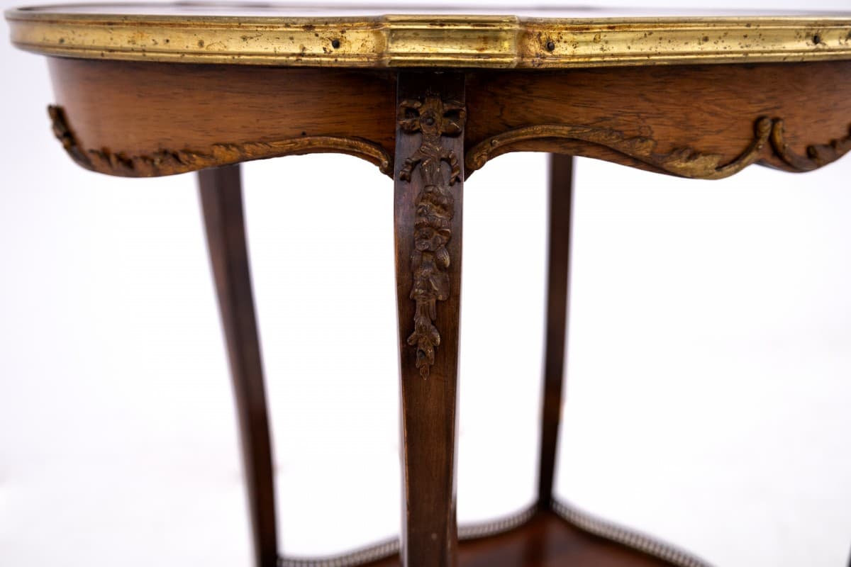 Stolik pomocniczy, rokoko, brązowy, drewno, Europa Północna, XIX wiek - 72285