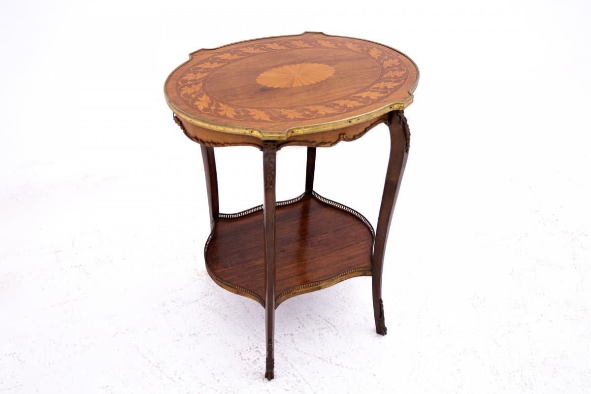 Stolik pomocniczy, rokoko, brązowy, drewno, Europa Północna, XIX wiek - 72281