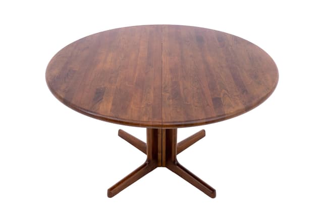 Dining Table, dark brown rosewood, Schou Andersen, Denmark, 1960s. - DIMENSION