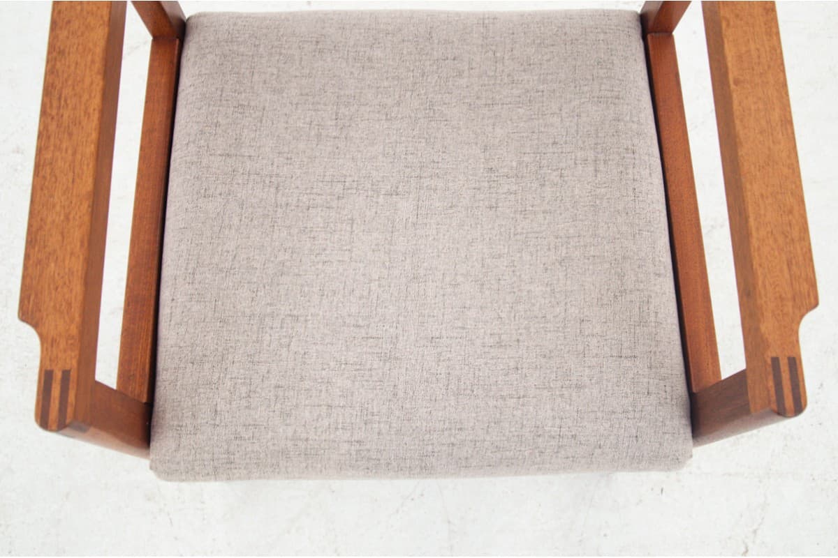 Beżowy fotel, duński design, Dania, lata 60. - 46280