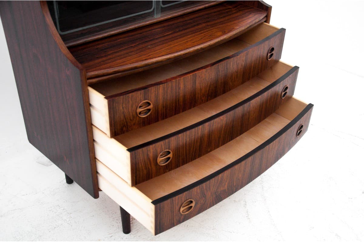 Sekretarzyk, palisander, proj. G. Falsig, Dania, lata 70. - 67332