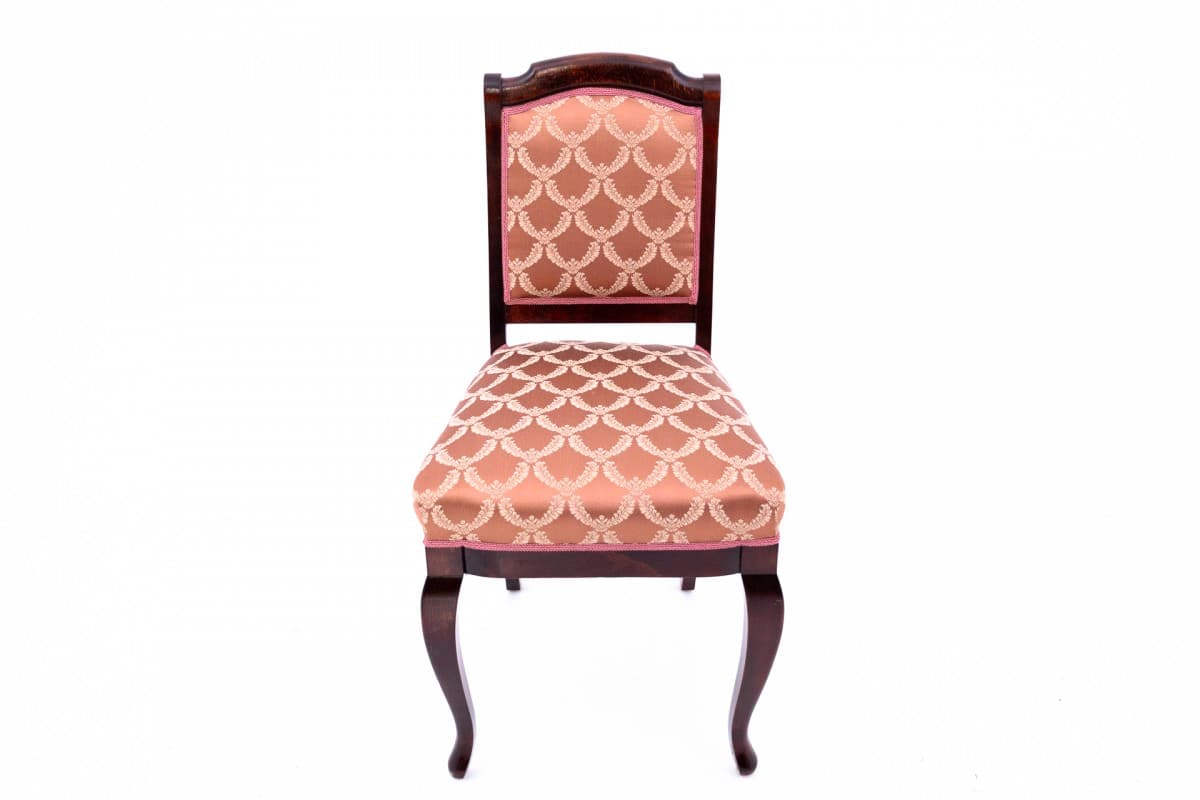 Komplet trzech krzeseł, Biedermeier, drewno ciemny brąz, Europa Północna, początek XX w. - 67197