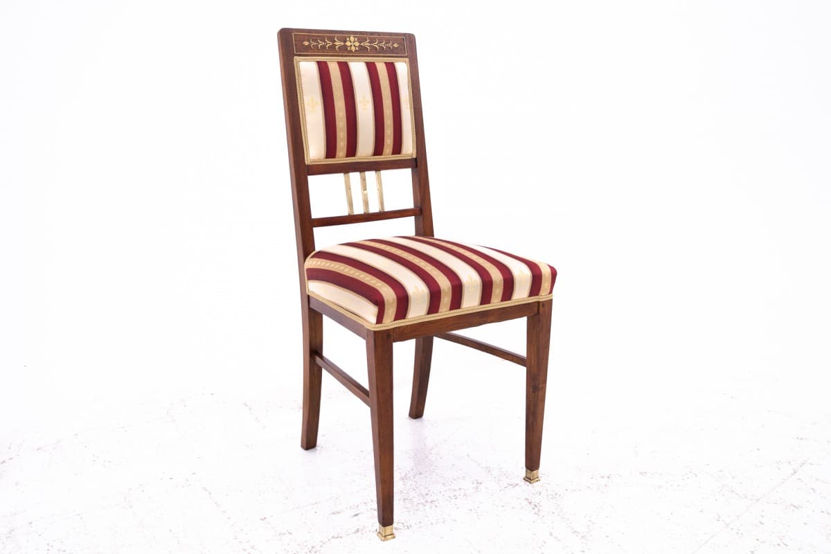 Komplet krzeseł, dąb multikolor, Polska, lata 20. - 67140