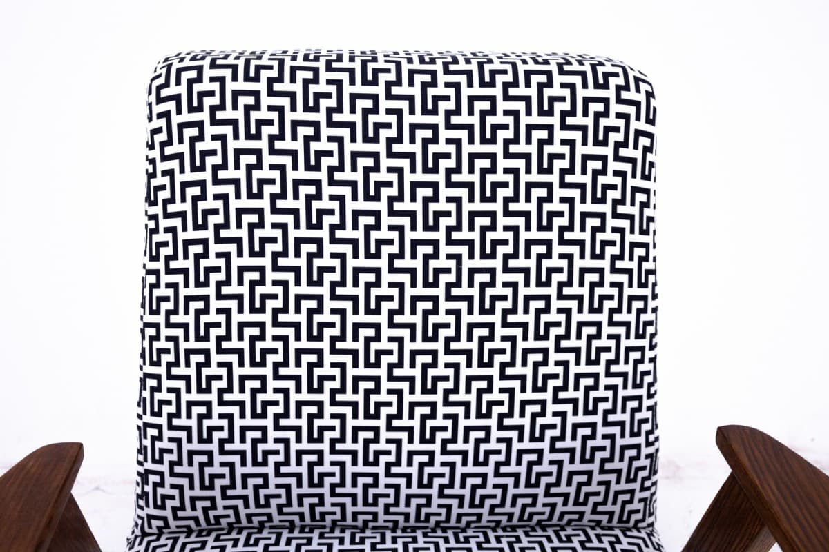 Bukowy fotel, proj. J. Chierowski, Polska, lata 60. - 46303